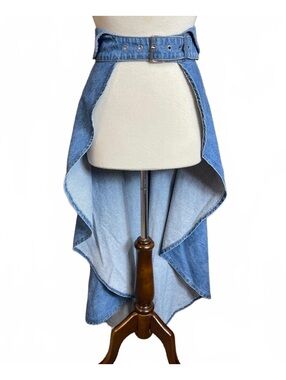 Akira "Walk on the Wild Side" denim waist belt Small/medium